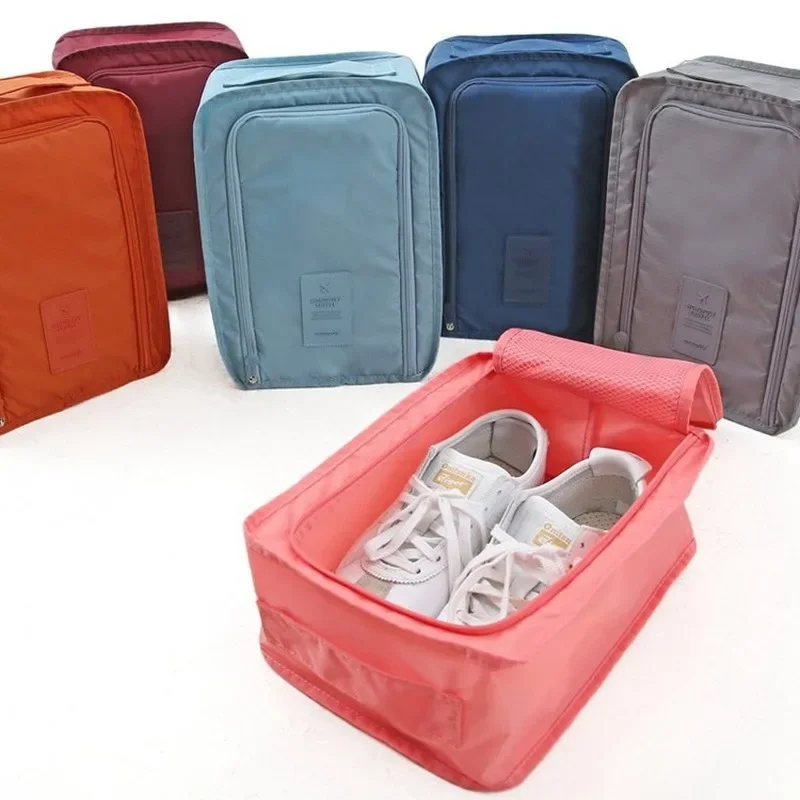 Bolsa multifuncional impermeable para zapatos, bolsa de almacenamiento de viaje conveniente, organizador portátil de nailon, bolsa de clasificación