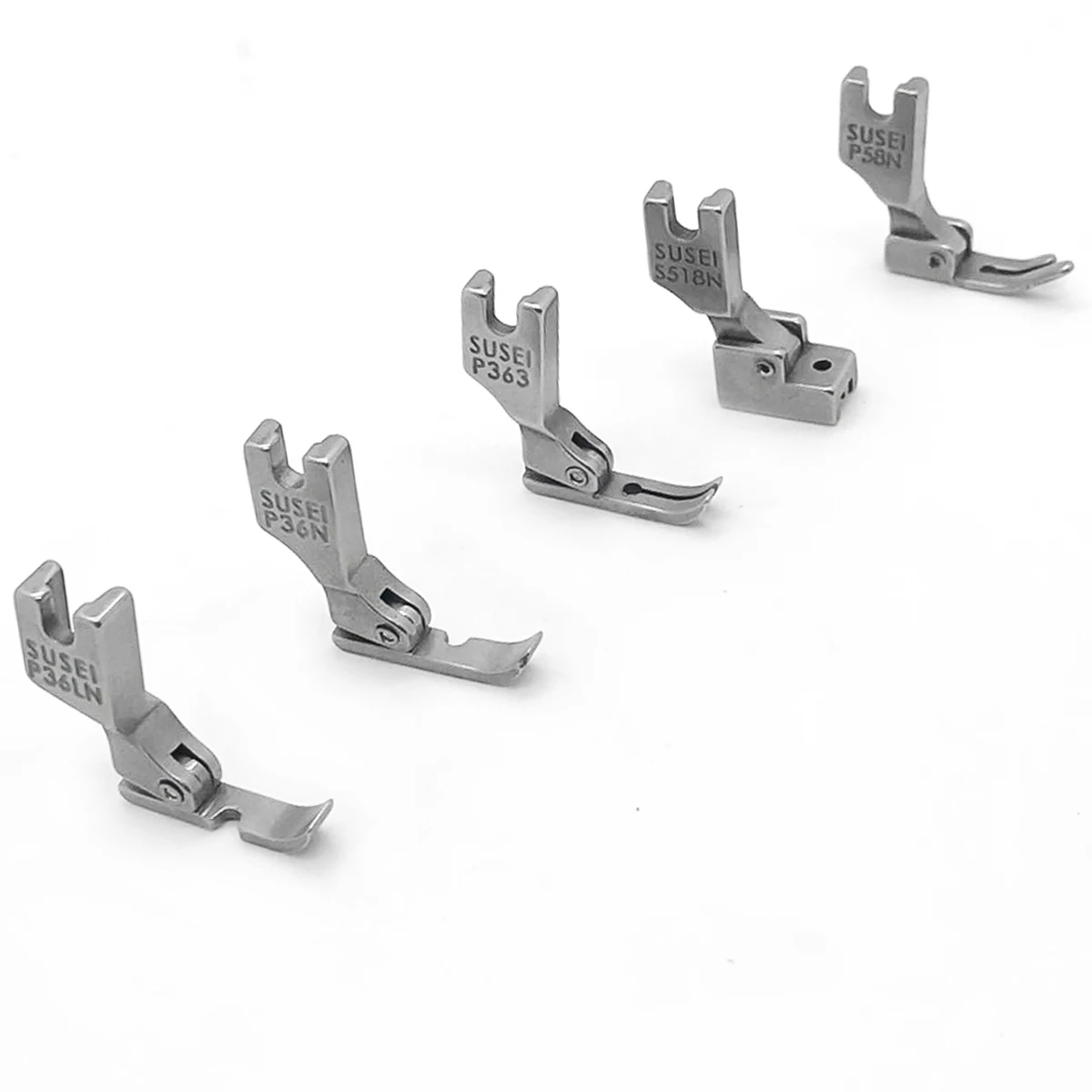 1 group of industrial sewing machine zipper presser foot set P363 P36LN P36N S518N P58n total of 5