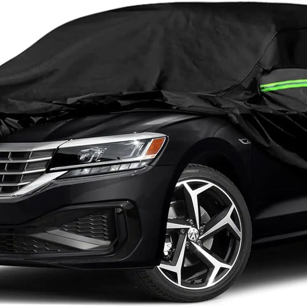 

Всепогодный 6-слойный автомобильный чехол VW Passat на заказ с дверью на молнии и ветрозащитными лентами, 2006-2025, защита от снега, дождя, пыли и от града