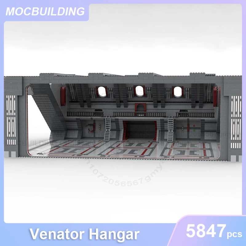 Venator Hangar Model MOC Bouwstenen DIY Monteren Bakstenen Ruimte Display Architectuur Collectie Creatief Speelgoed Geschenken 5847PCS