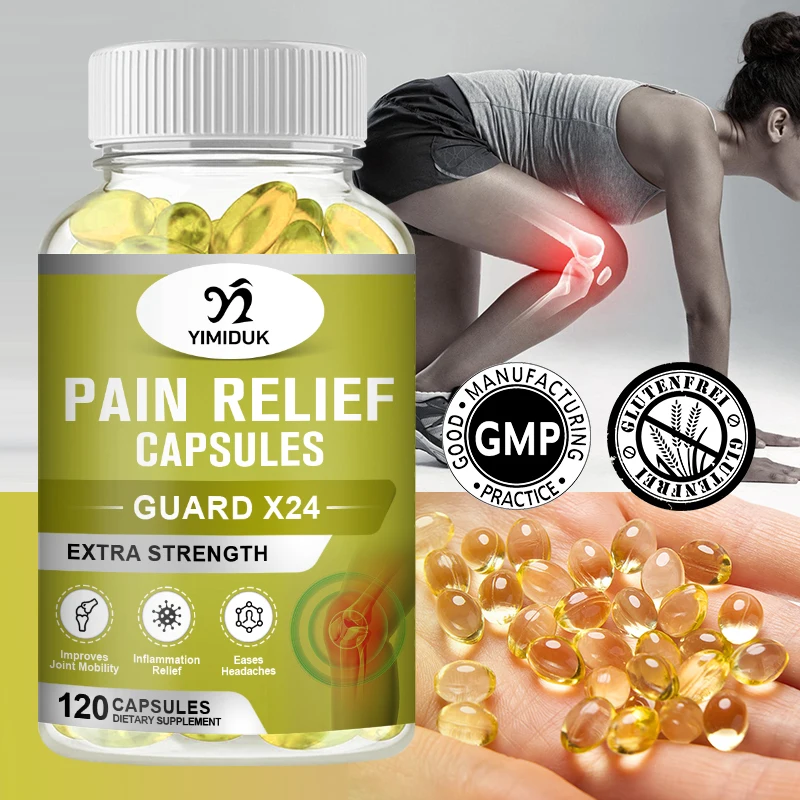 Organic Curcumin Capsules Relieve Pain Support Shoulder and Neck Joint Health Relieve Inflammation &Muscle Soreness