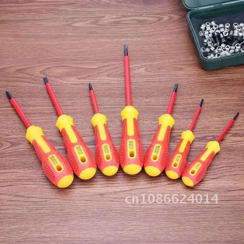 

Screwdriver Set Insulated 1000V Electrician Slotted Phillips High Voltage Resistant Repair Hand Tool Dedicated Screw Driver