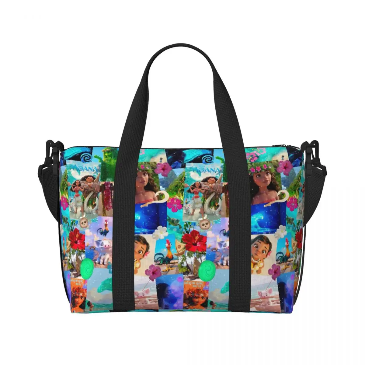 Custom Moana Wallpaper Tote Bag for Women Big Capacity Gym Beach Travel Bags