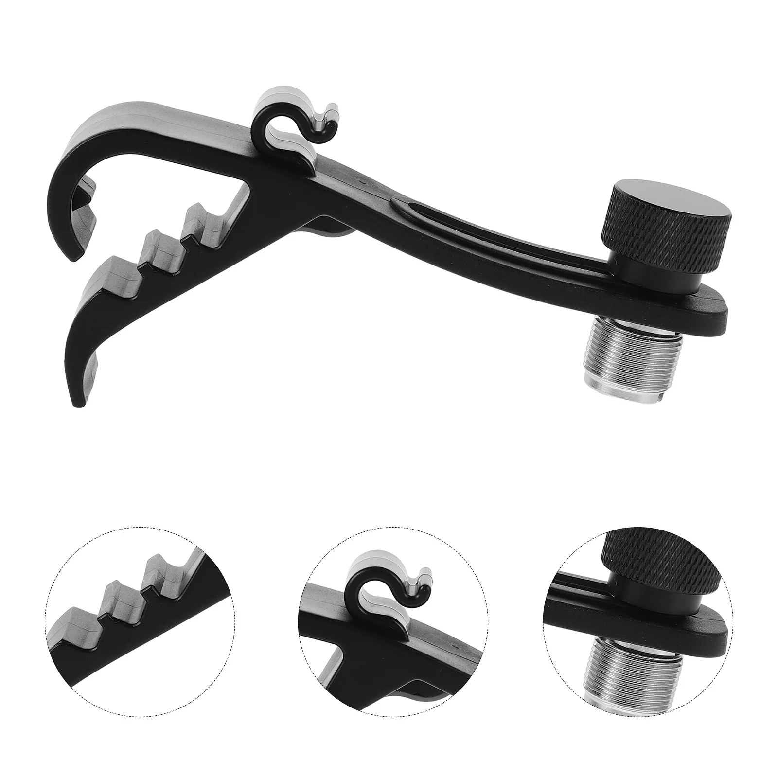 

Microphone Fixed Clip for Drums Adjustable Shockproof Mounting Bracket Secure Fit on Drum Hardware Ideal for Stage and Studio