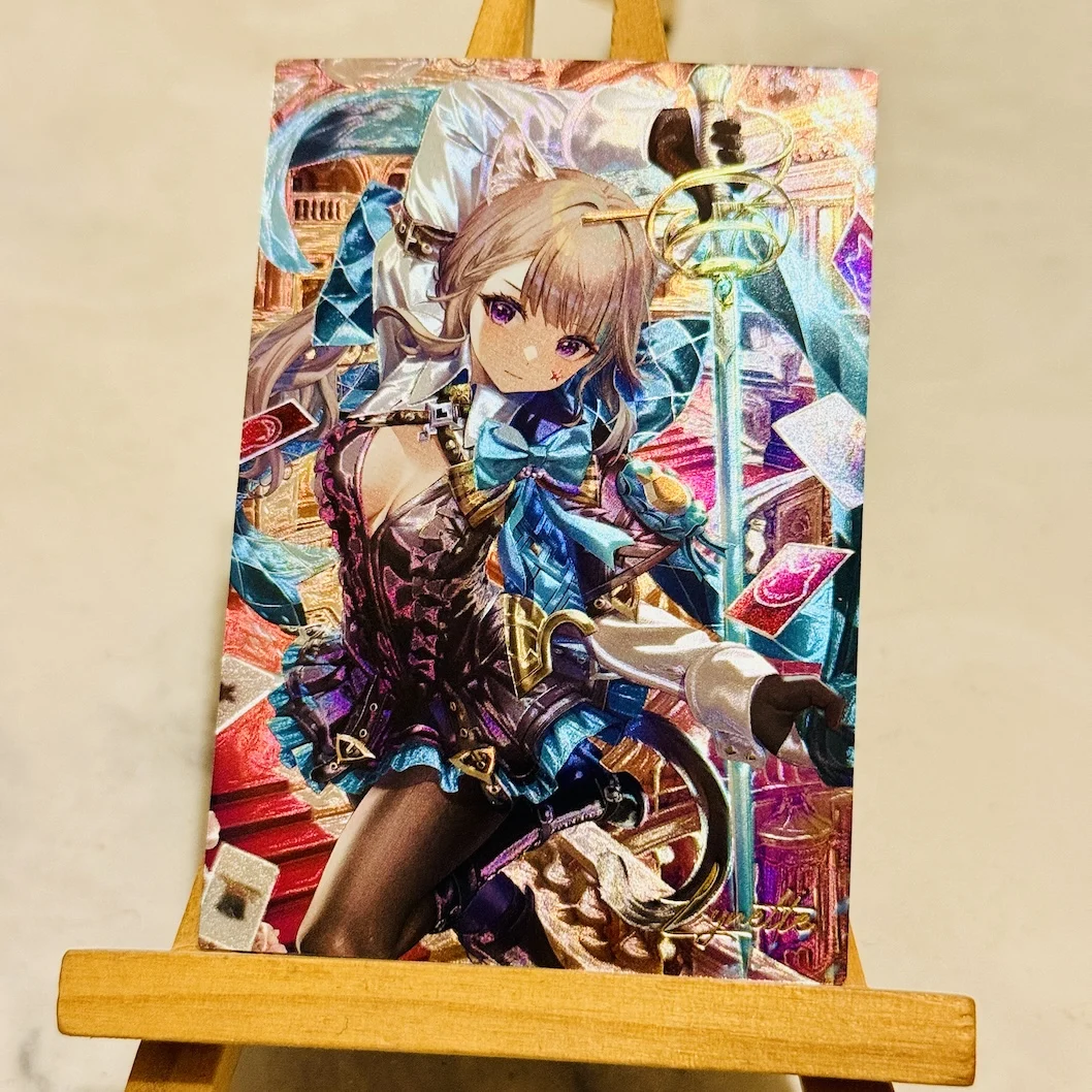 3 قطعة/المجموعة Diy بها بنفسك الذاتي Genshin تأثير Yoimiya جمع بطاقة اللون فلاش الساخن ختم Furina أنيمي بطاقات دمى هدايا