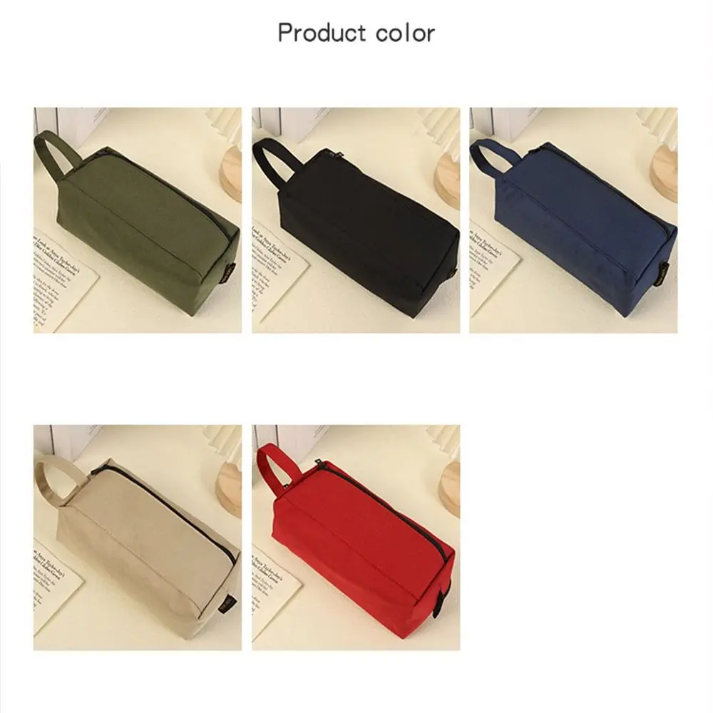 Simple Desktop Organizer Stationery Bag Cosmetic Pouch Large Capacity Pencil Bag Storage Bag Pencil Holder School