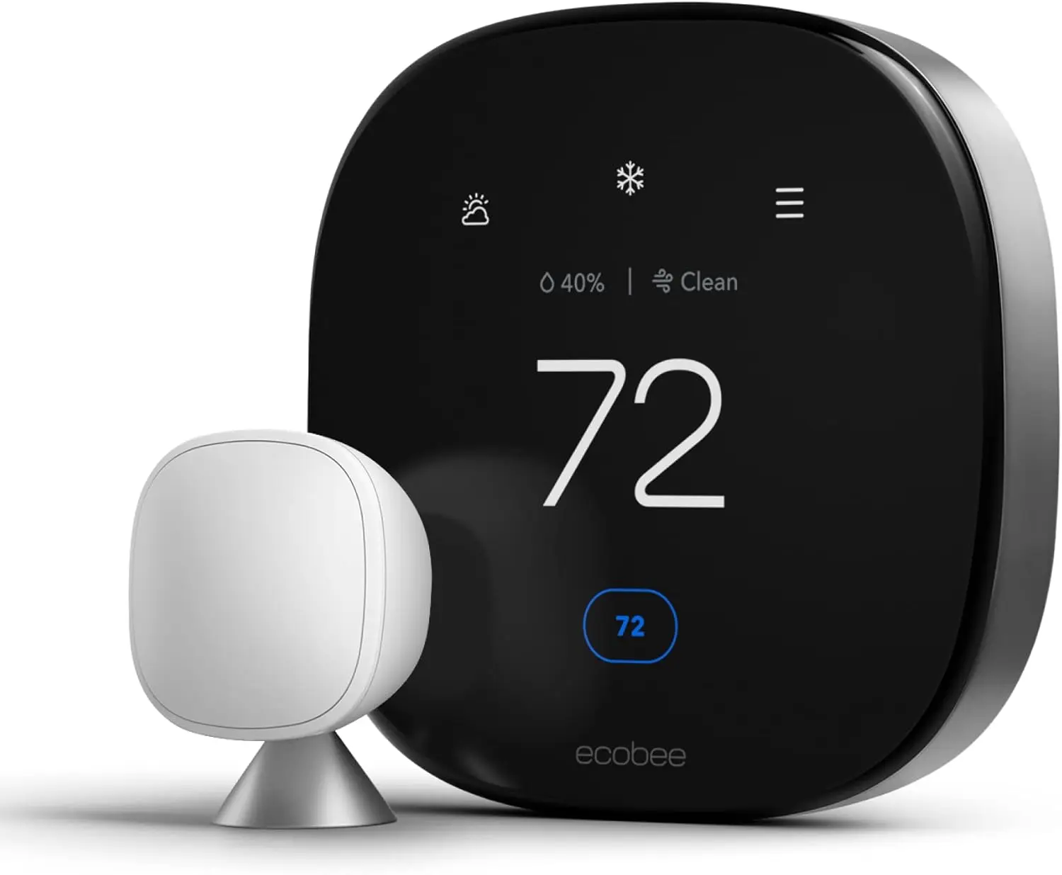 Nuovo termostato intelligente Premium con sensore intelligente e Monitor della qualità dell'aria-termostato Wifi programmabile-funziona con Siri, Alexa