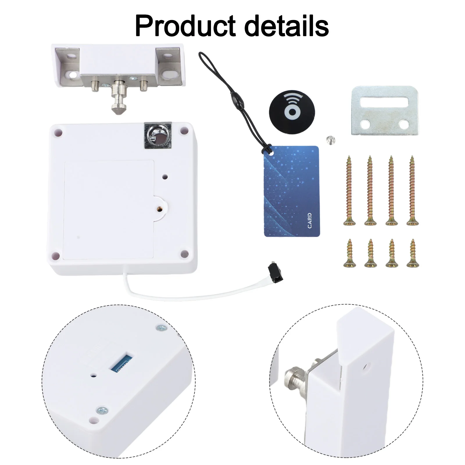 قفل أمان الخزانة، قفل إلكتروني غير مرئي، نظام أمان مخفي، خيارات تركيب مرنة #5