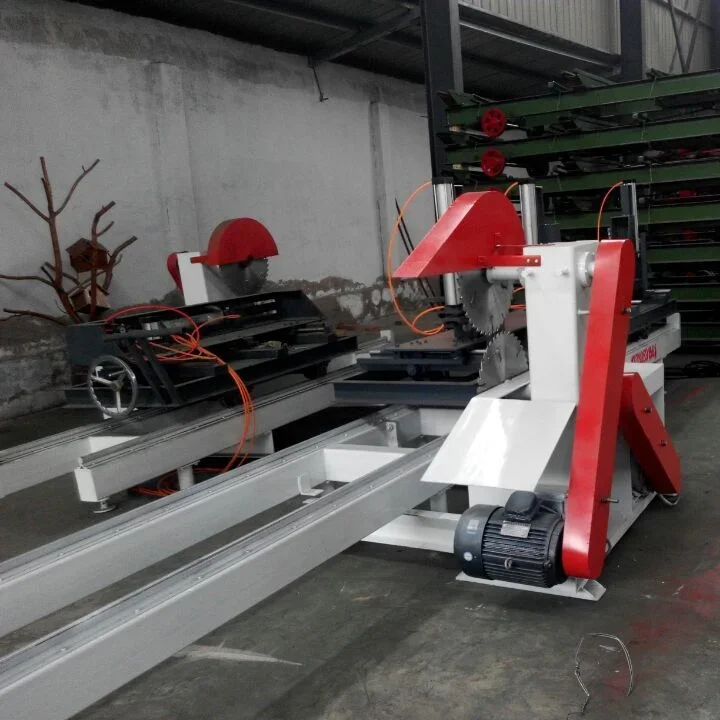 Serra circular automática multi-lâmina, componente de motor central de estilo horizontal, nova condição, corte de madeira, carpintaria