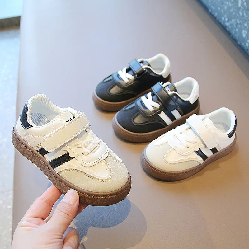 Zapatos informales blancos para bebé, niño y niña, zapatillas deportivas de primavera, zapatos de suela suave para caminar para niños pequeños de 1