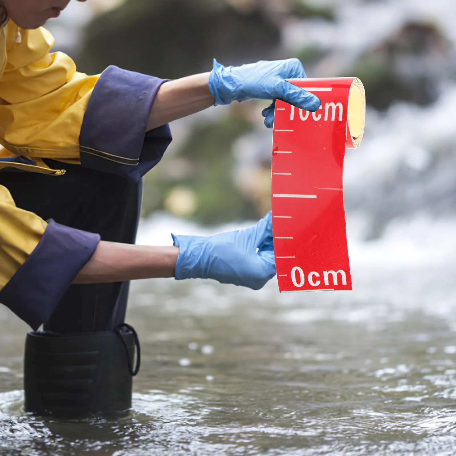 

Набор из 2 премиальных наклеек-указателей уровня воды с четкой шкалой, точный инструмент для измерения высоты воды в бассейне, 1 метр