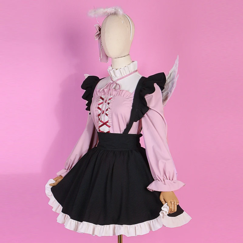 Project Sekai Kiritani Haruka Cosplay Costume Darling Dance Angel Outfit Lolita lovely Skirt C