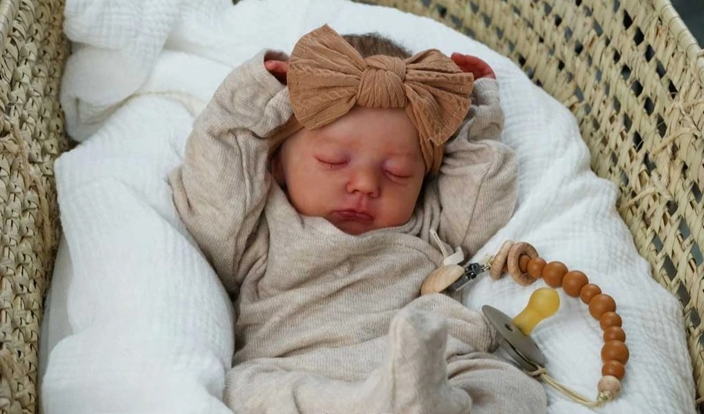 Zestaw DIY dla lalek Reborn Alessia, miękki w dotyku, NPK 20'', niedokończony, niepomalowany, świeży kolor, puste części.