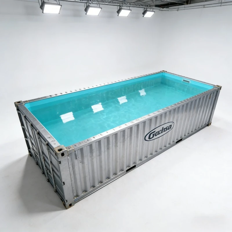 

New Factory Prefab 20ft Container Converted Swimming Pool Steel Structure Outdoor Above Ground Container Pool for Backyard