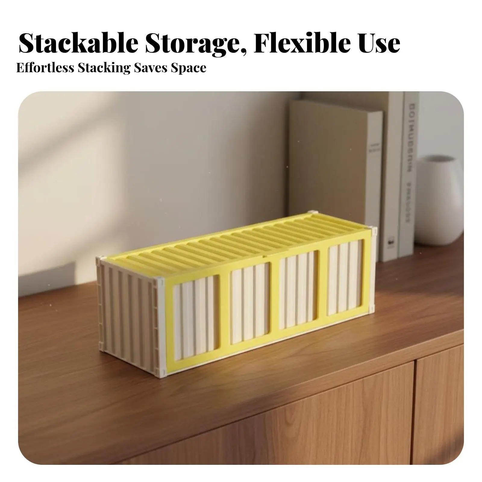 Trading Card Storage Box Large Capacity Stackable Card Organizer