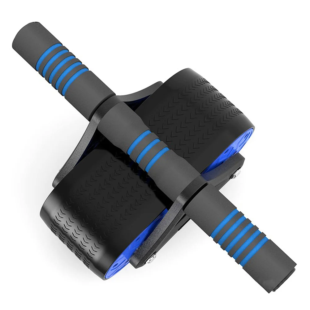 

Ab Wheel Roller Blue Sturdy Abdominal Muscle Trainer Core Strength Fitness Device For Men Women Beginners Pros Home Gym Exercise