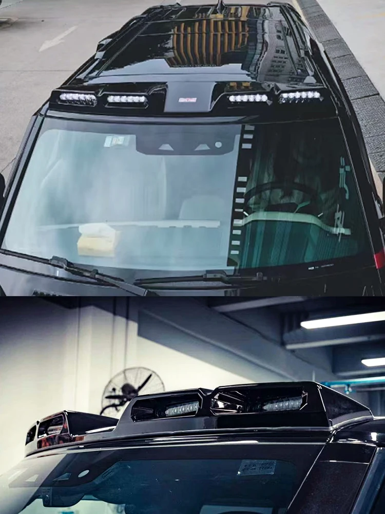 Auto Accessoires Daklicht Pod Voor LAND ROVER DEFEND 2020 2021 Top Licht Modificatie Accessoires Bagagerek Off-road - afbeelding 2