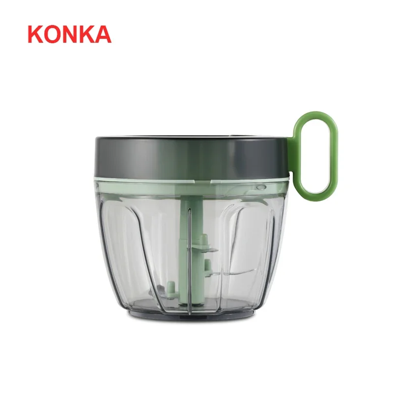 

KONKA Kitchen Pulling Manual Food Rope Processor Shredder Vegetable Meat Garlic Onion Chopper Slicer Household Hand Mincer Tool