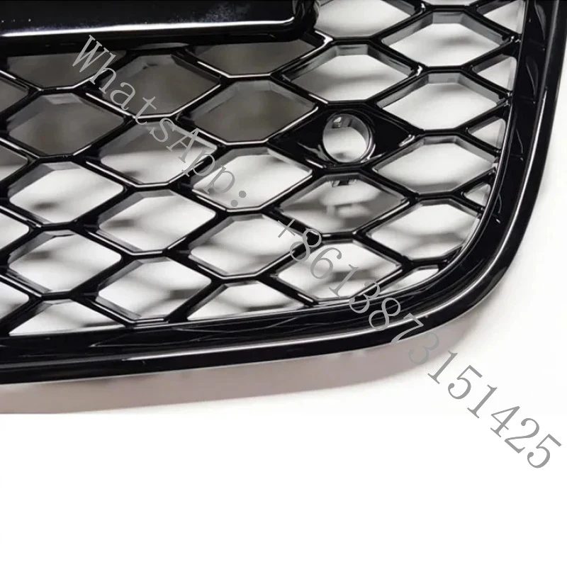 

Suitable Full Black Front Bumper Grille Honeycomb Grill Q7 2007-2015 RSQ7 Style