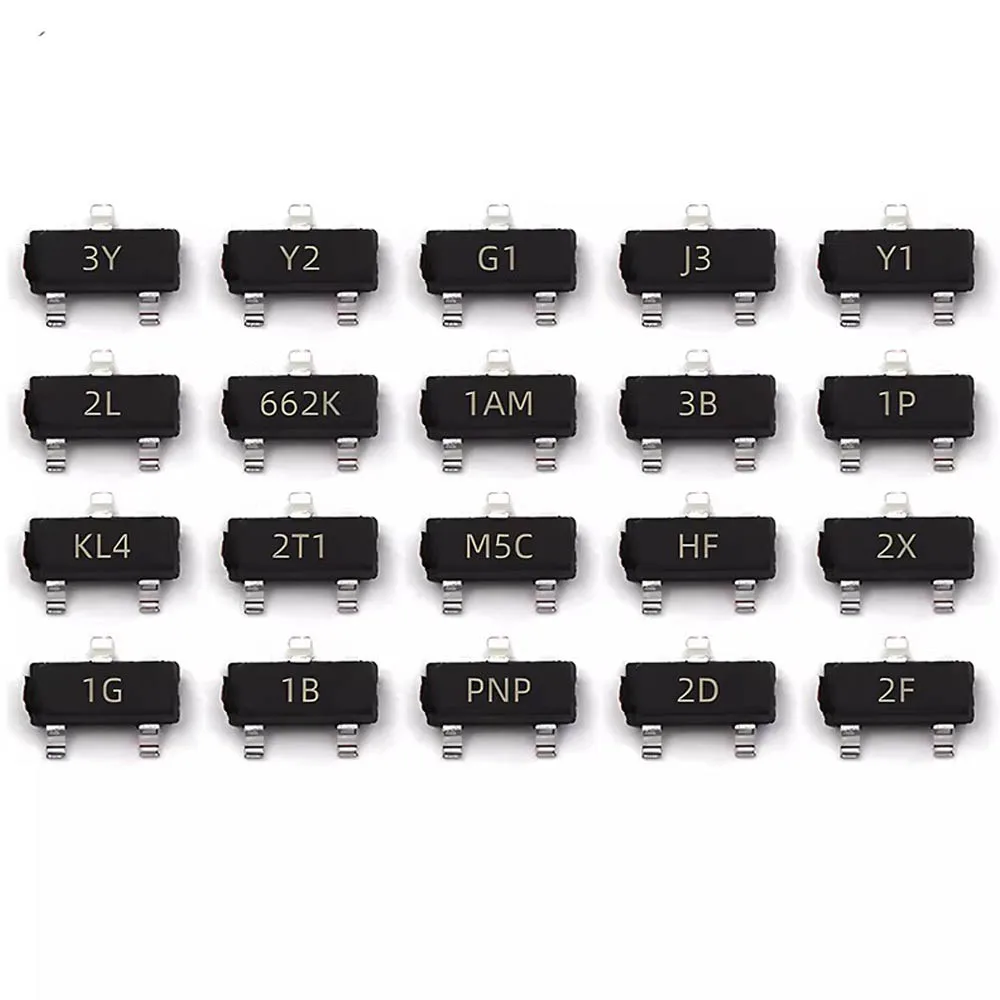SOT-23 10 Values SMD BC856 BC846 BC857 BC847 BAV70 BAV99 BC817 BC807 2222 TL431 Transistor and Diode Assortment Kit Set image 4