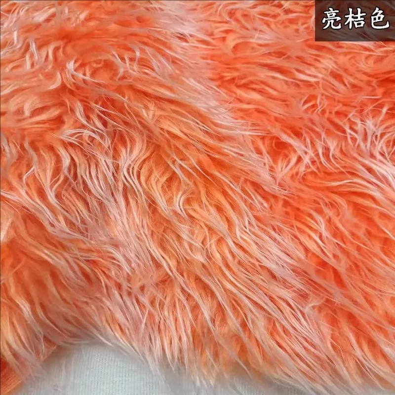 Washed Plush Fabric Long Hair Soft By The Meter for Clothes Shoes Cushion Doll Handmade DIY Sewing Cloth Plain Thick Black White