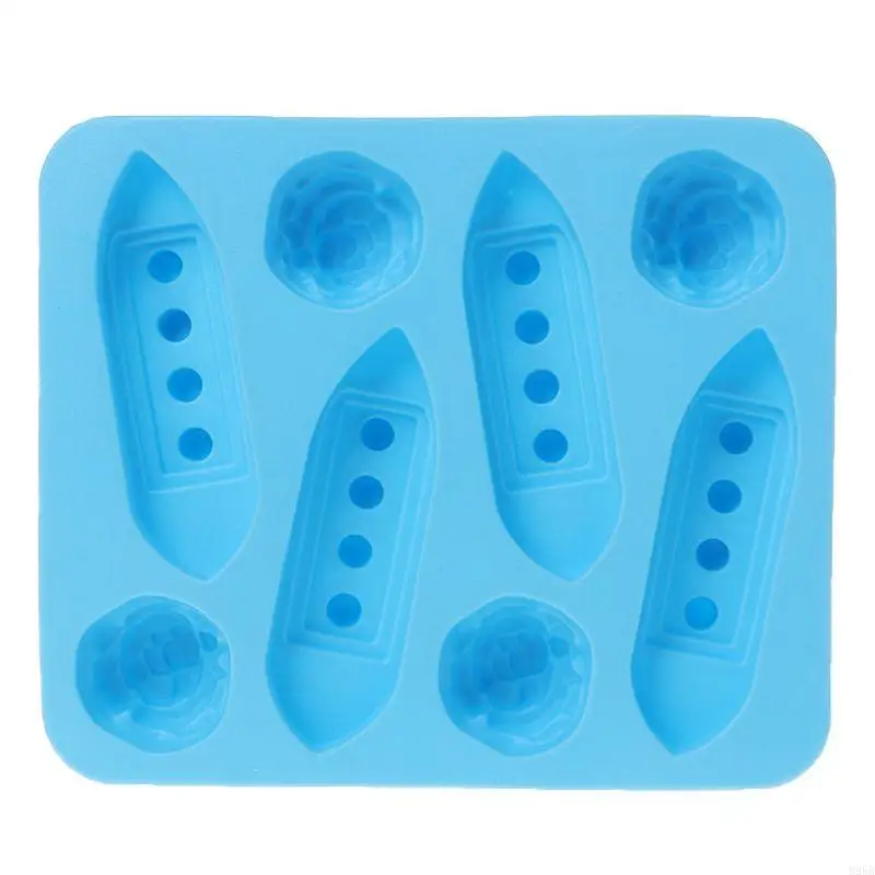 Silicone Bandejas para moldear molde tallado Titanic con forma para bebidas fiesta B95B