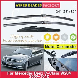 Car Wiper For Mercedes Benz C Class W204 2009 2010 2011 2012 Front Rear Wiper Blades Windshield Windscreen Window 24