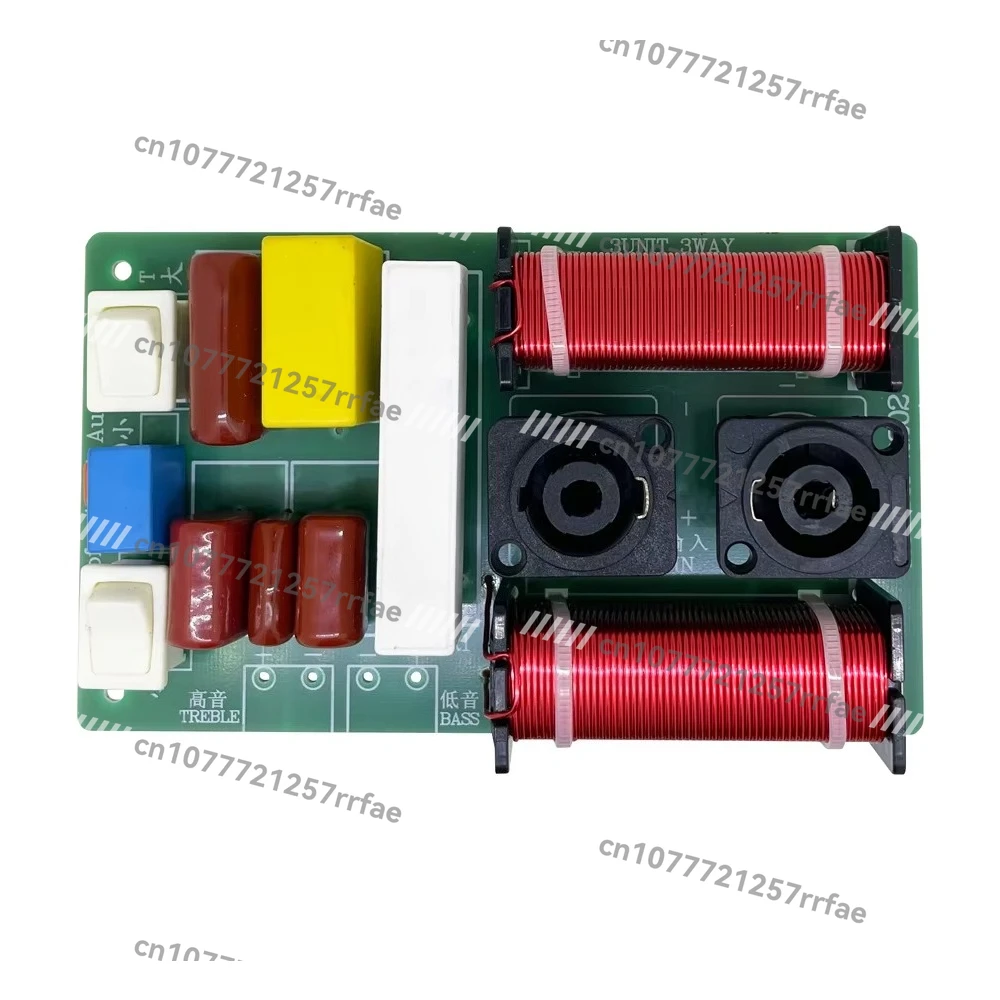 2 channel 800W treble bass audio passive crossover network high 2 channel low pass filter divider speaker board