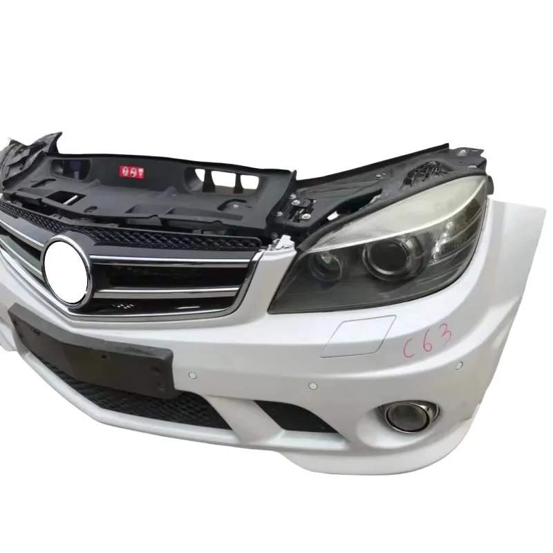 

For C63 W204 Front Bumper Assembly with Radiator and Headlights Mudguard Car Bumpers Product