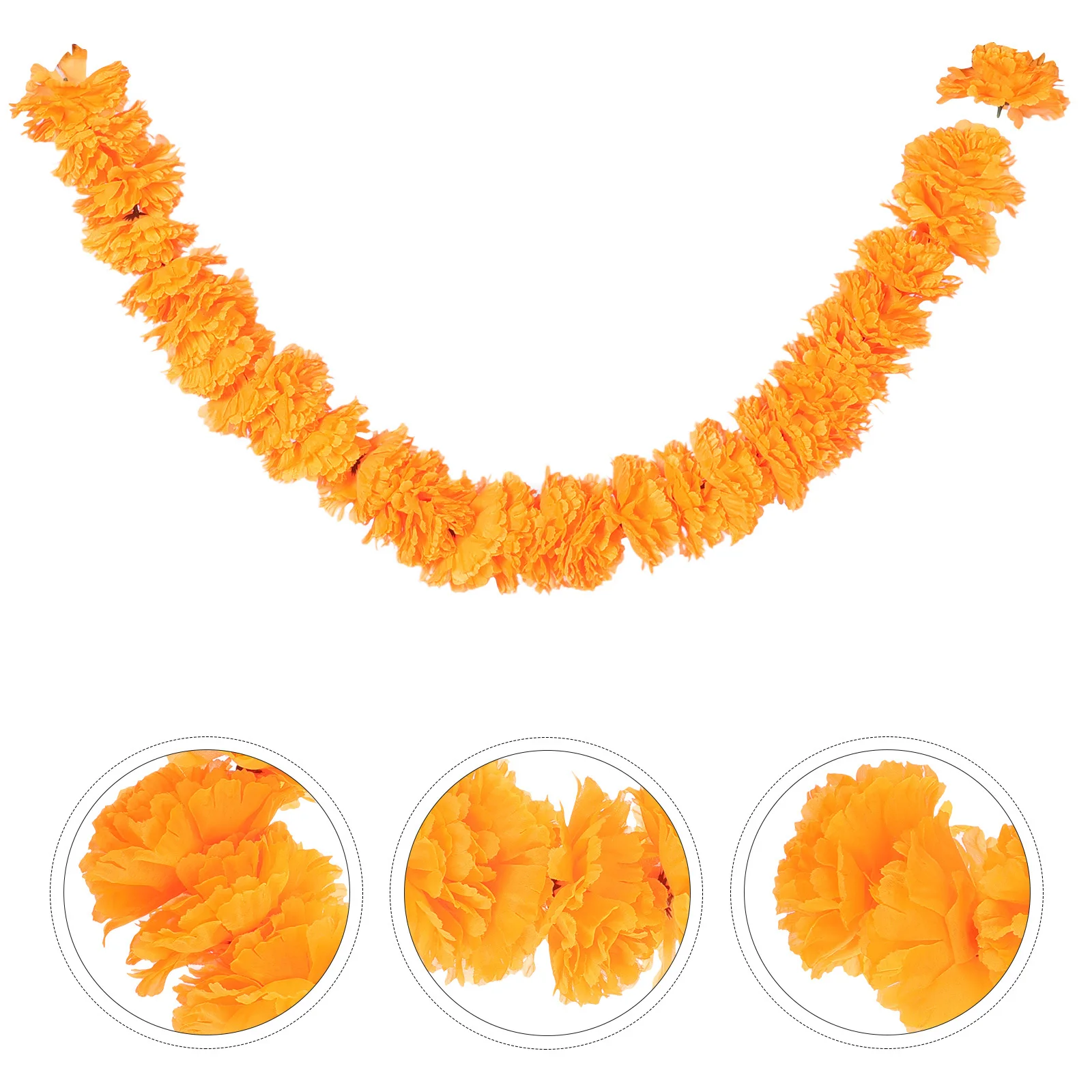 

Artificial Marigold Garland Decor For Home Bedroom Halloween Decorations Clearance Party Outdoor Indoor Wall Tree Mantle