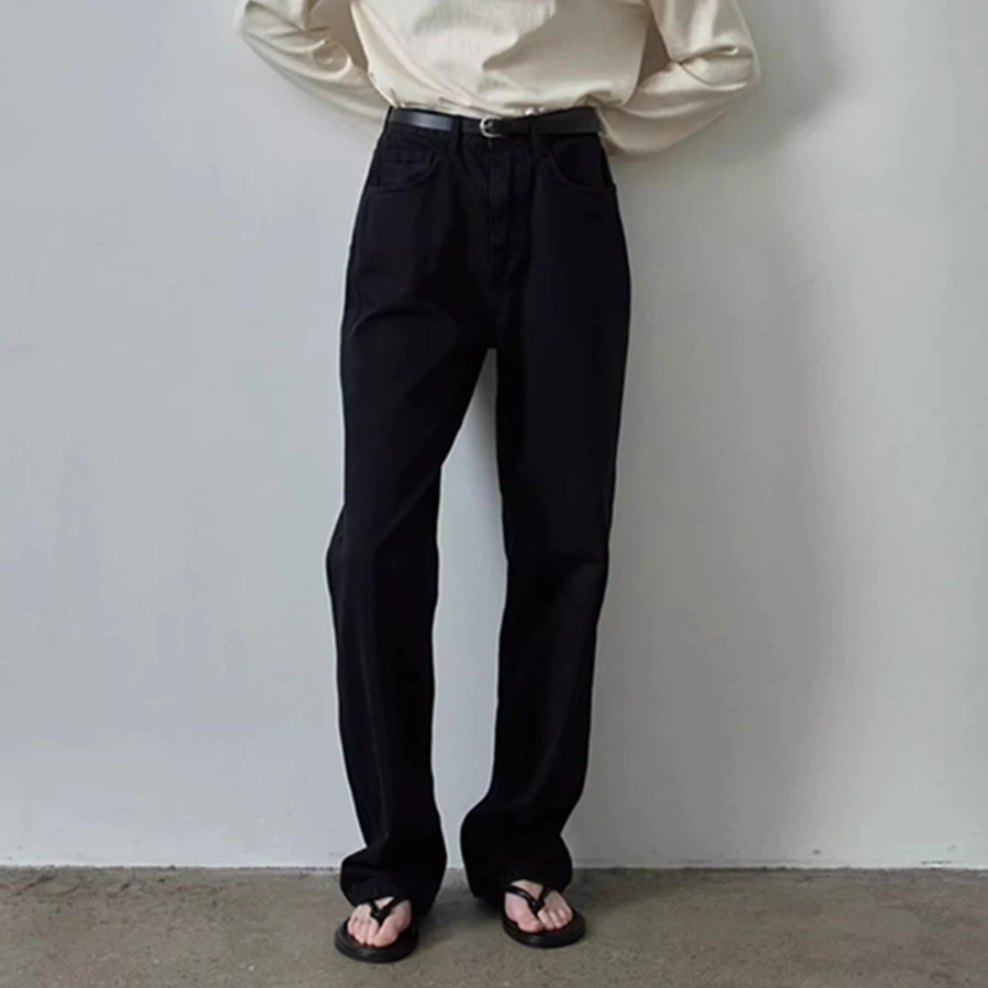 

Maxdutti 2026 Модные женские джинсы в скандинавском минималистичном стиле, свободного кроя, в стиле бойфренд, женские джинсовые брюки, женская одежда