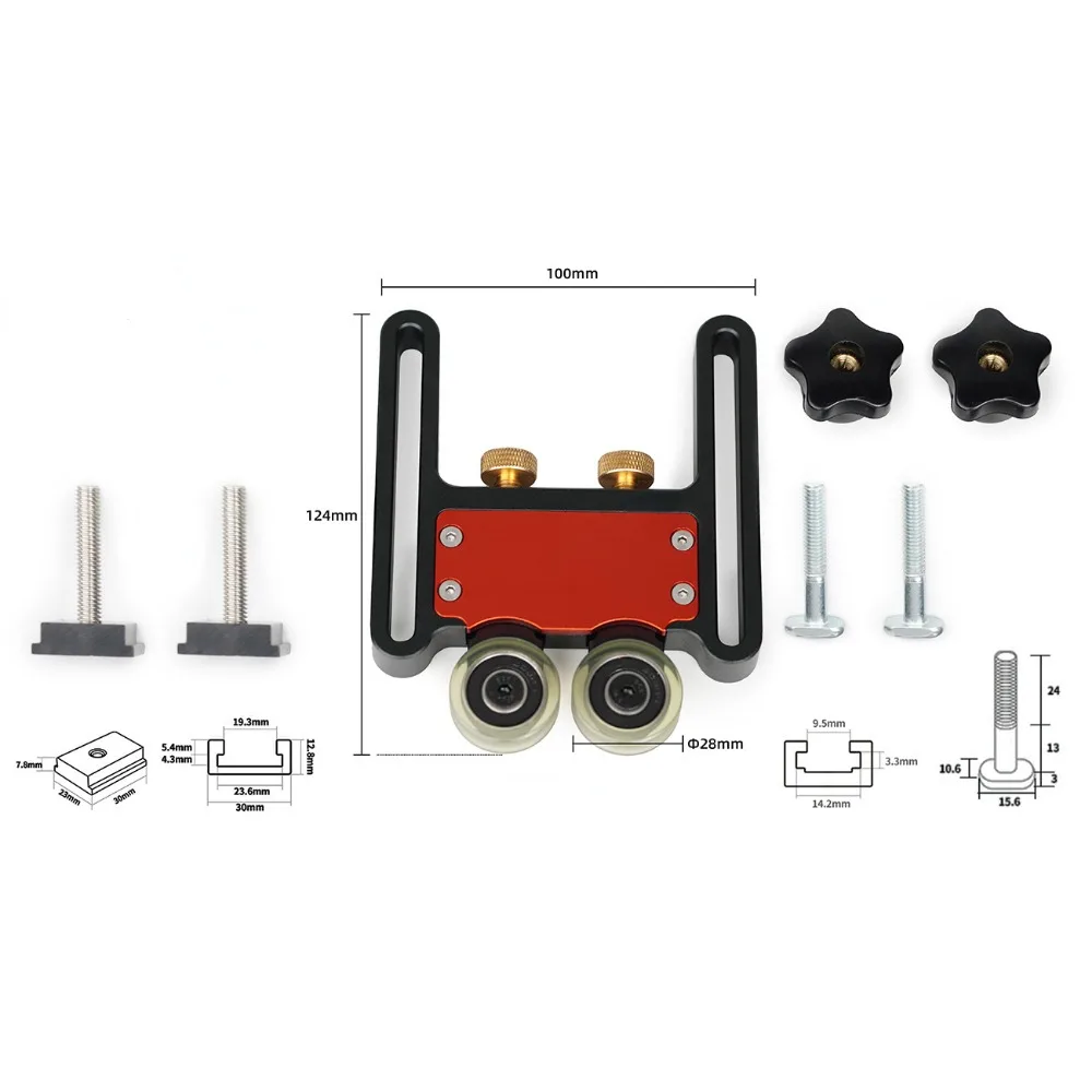 Adjustable Stock Guides - Roller Guides Feather Loc Board Multi-purpose Clear-Cut Anti Rebound Safety Pushing Auxiliary Tool