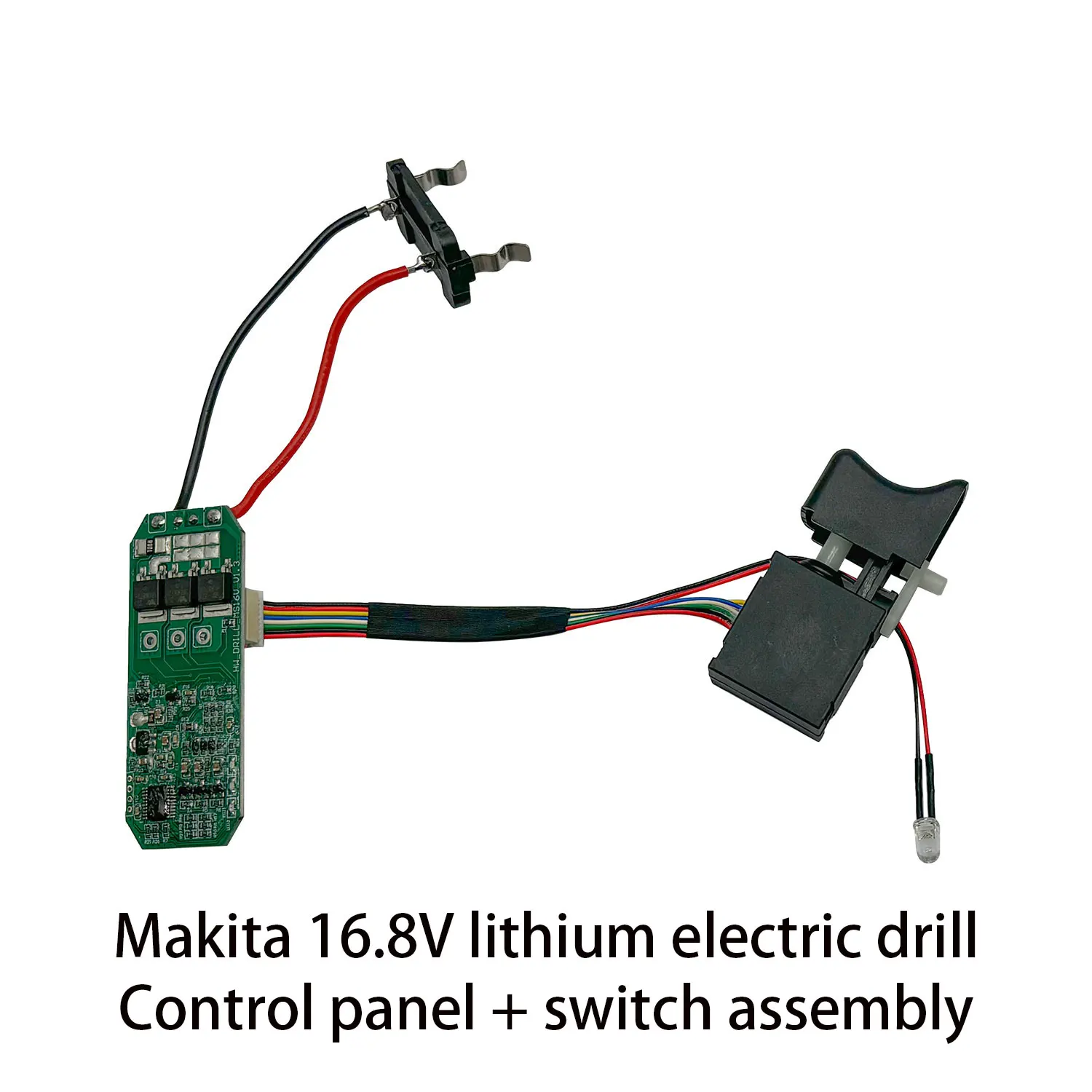 1개 어댑터드 16.8V 리튬 전동 드릴 제어 보드 스위치 어셈블리 18V 브러시리스 전동 드릴 회로 보드 스위치