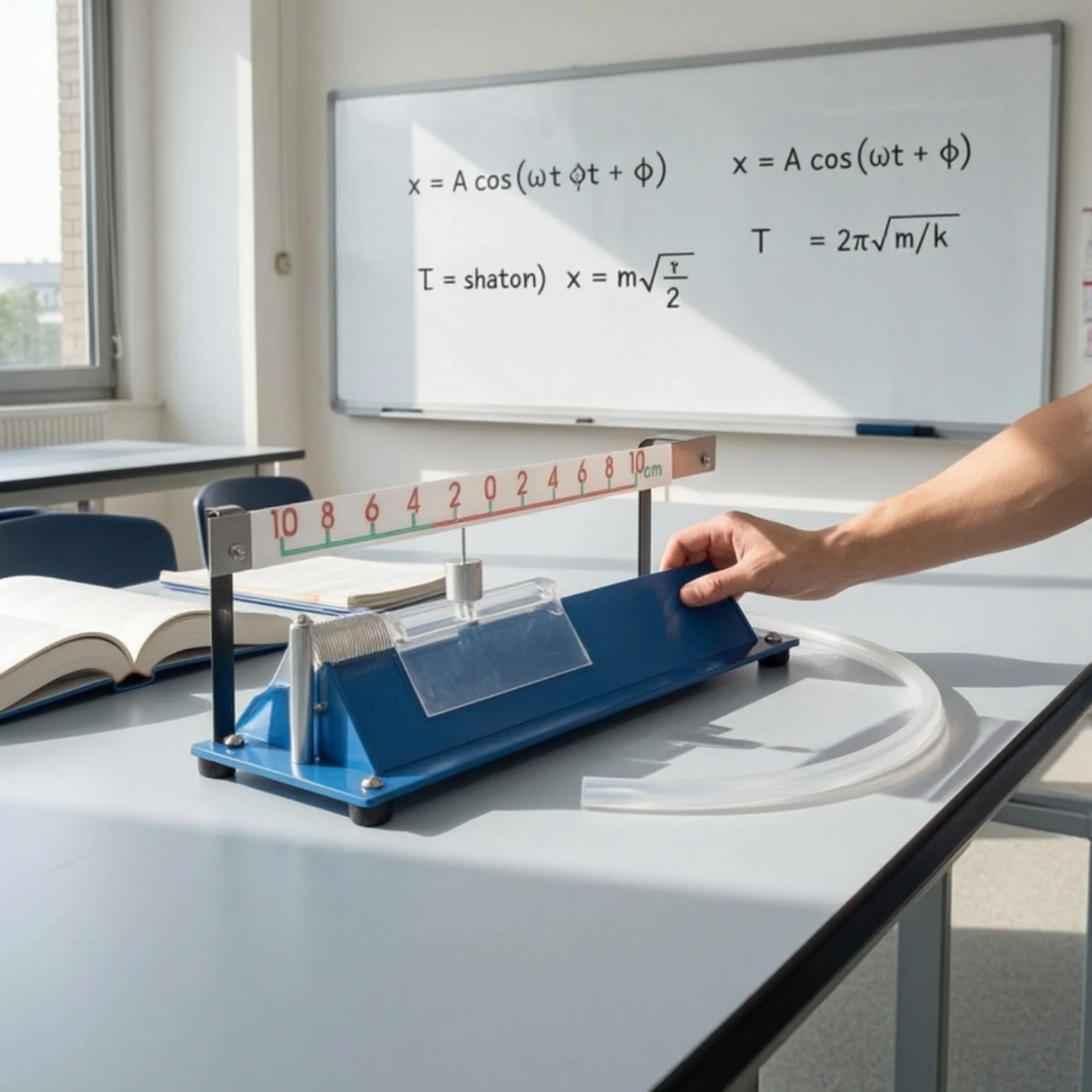 Air-Supported Spring Oscillator Educational Spring Oscillator Teaching Instrument Instructional for Schools