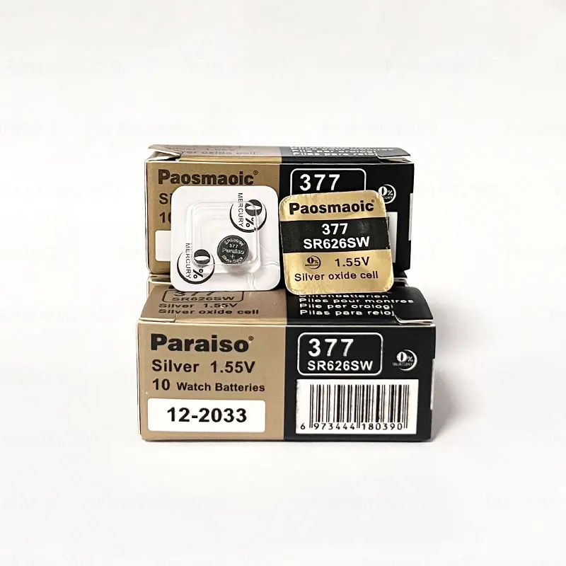10 قطعة 377 SR626SW 337 SR416SW 379 SR521SW 362 SR721SW SR527SW SR716SW 397 SR726SW بطارية أكسيد الفضة 1.55 فولت لبطاريات الساعة #5