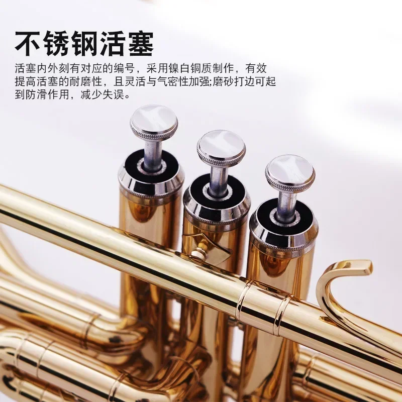 هيكل نحاسي ممتاز من تينور ترومبون احترافي لعام 2025 مع صمامات كوبرونيكل ولمسة نهائية مطلية بالذهب