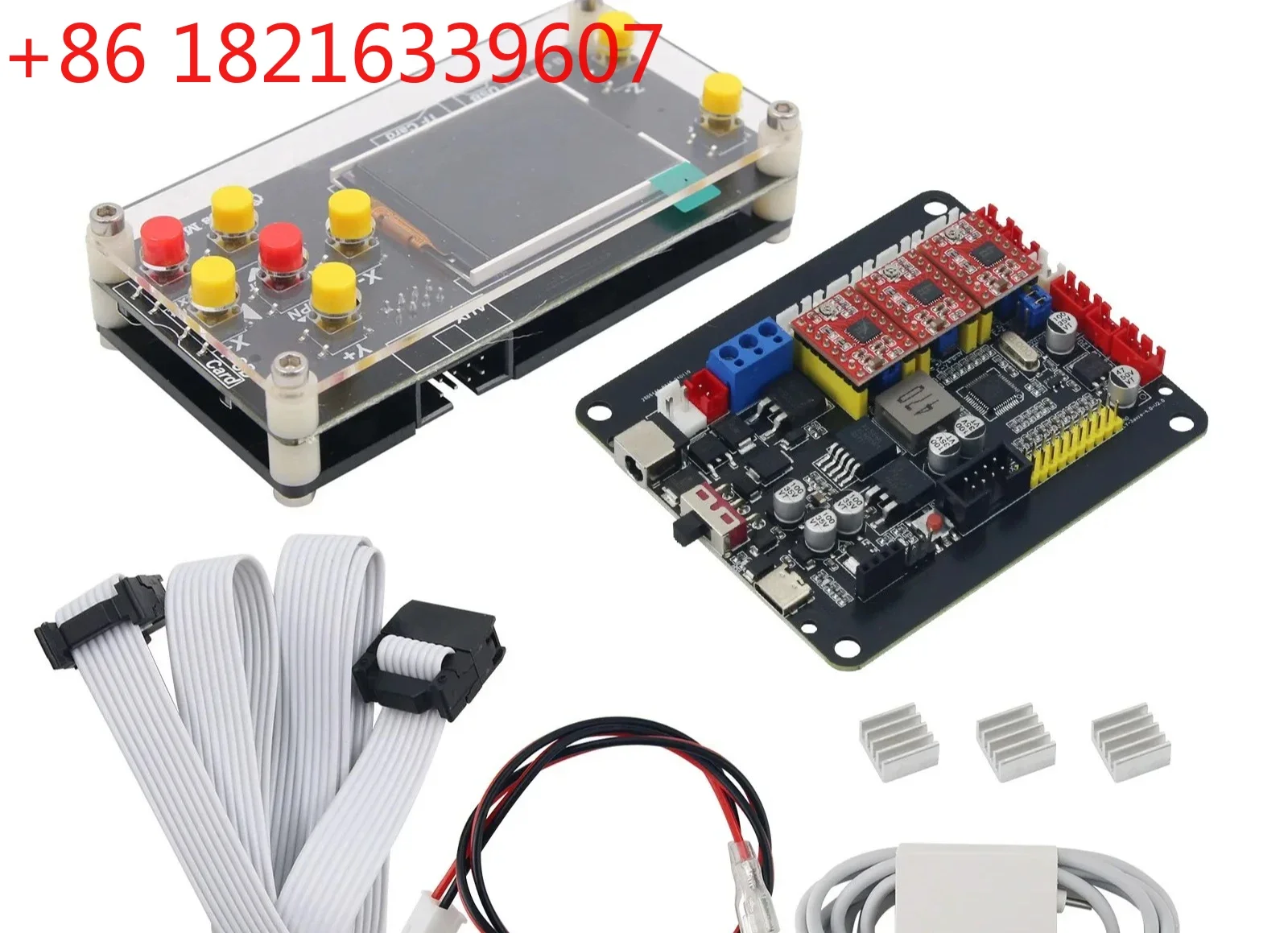 TAO DIY CNC Controller 3-Axis GRBL 32bit 4.0 CNC Control Board + 1.8-inch Offline LCD Screen for Engraver 3018PRO 1610/2418/3018