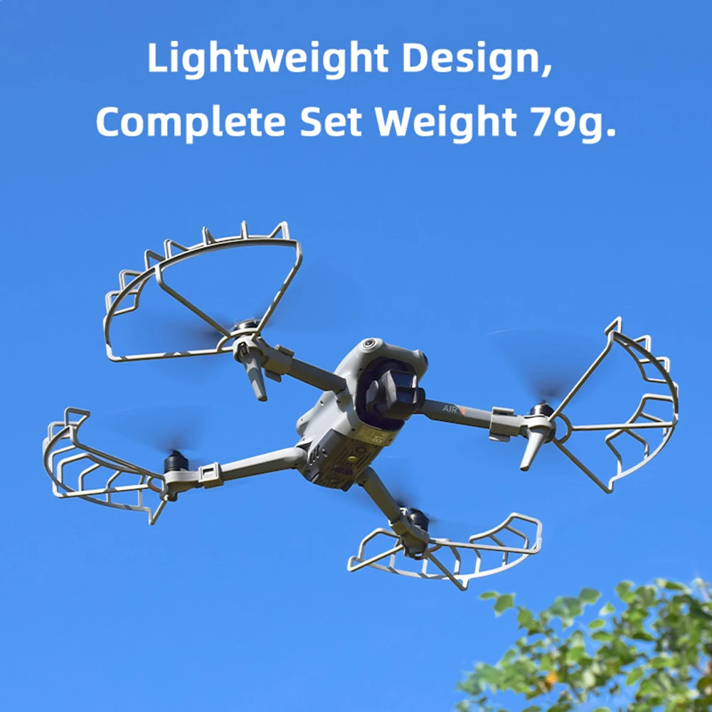 Quick-Release Propeller Guards Removable Propellers Protector Ring Lightweight Propellers Drone Compatible for DJI AIR 3 Drone