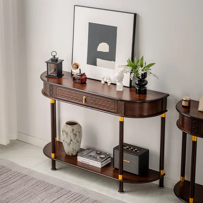 DSA Entrance Table Modern Light Luxury Living Room Villa Entrance Platform Foyer Cabinet Entrance Cabinet Observation Platform