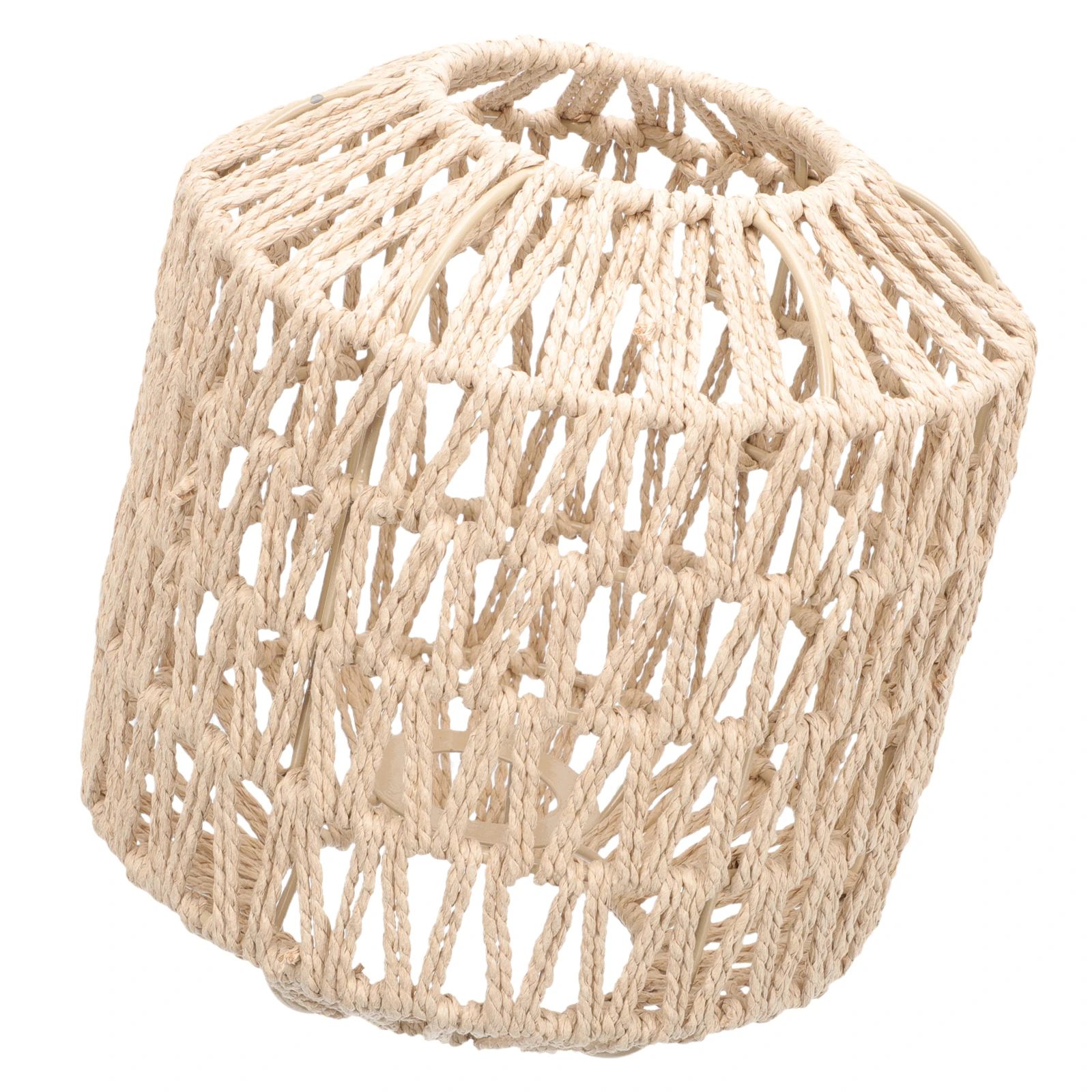 

Rattan Lampshade Woven Style Light Cover Home Hanging Replacement Paper Rope Natural Shield Pendant Lamp Lampshade Decor