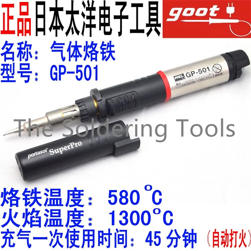 Punta per saldatore a gas GOOT GP-501, punta GP-501RT-1C/2.4C/4.8C/2.4D/BT