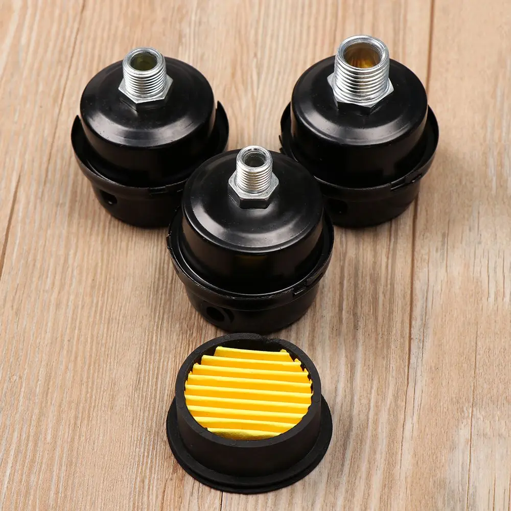 

12.5/16/20mm Air Compressor Spare Parts Metal Air Compressor Intake Filter Squelch Muffler Air Filter1/2'' 5/8" 3/4'' Thread M12