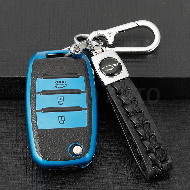 For Kia RIO 3 4 Hyundai I30 Optima Xceed Ceed 2 Sorento 2011 Forte Niro 2023 Soul 2019 EV6 Sportage 4 Stonic Car Key Case Cover