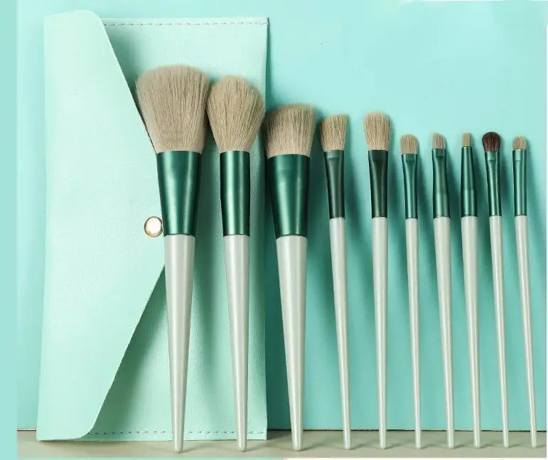 9-10pcs Makeup Brushes Set for Women Cosmetic Foundation Powder Blush Eyeshadow Kabuki Blending Make Up Brush Beauty Tools