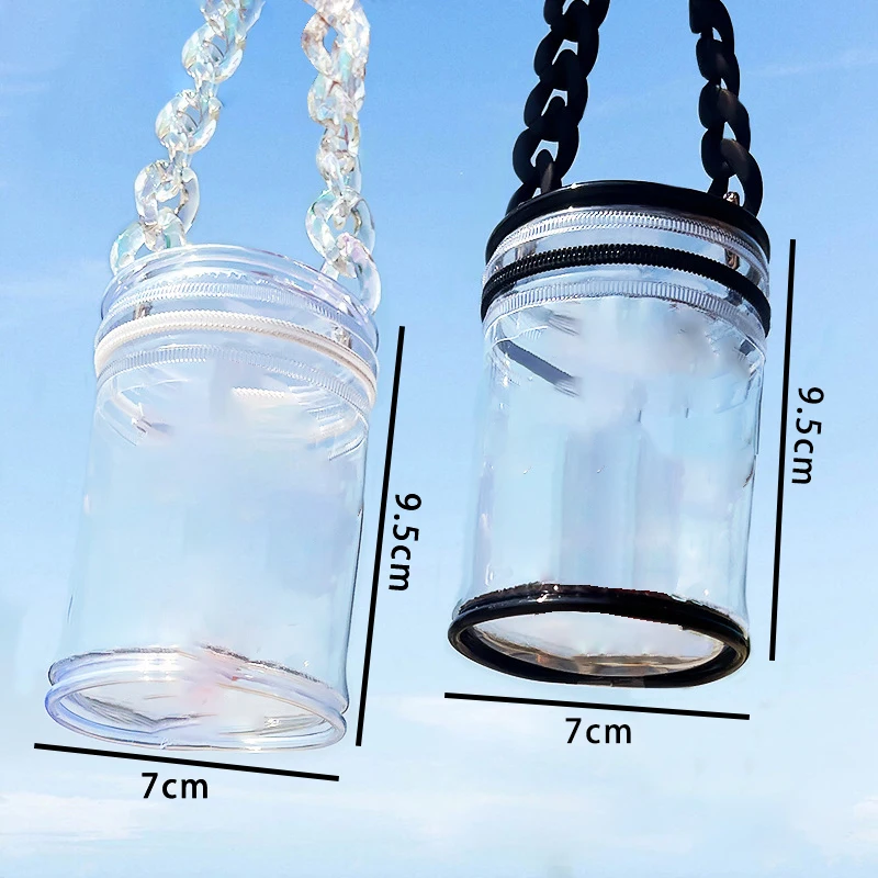 Dustproof Waterproof Toy Storage Pouch Thickened Transparent PVC Doll Mini Storage Bag Clear Wallet High Quality Bag Pendant