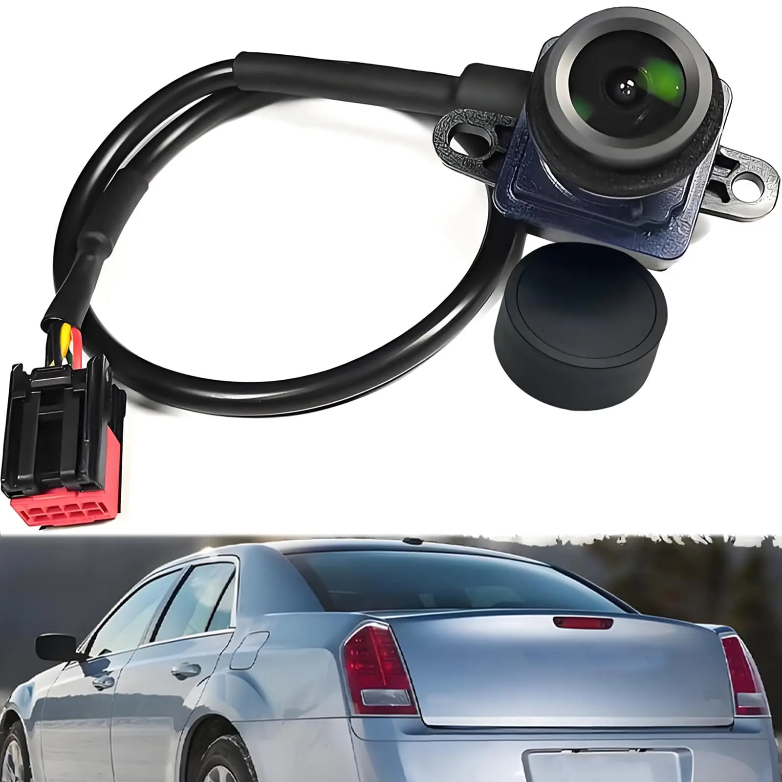 

Backup Camera Rear View Reverse Camera for 2011 2012 2013 2014 Chrysler 300 / Dodge Charger,Replacement 56054058AH