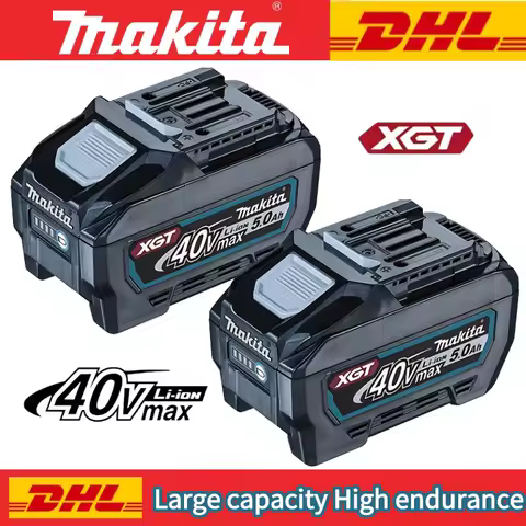 Makita 40V Battery BL4040 BL4050, 4.0Ah 5.0Ah Rechargeable Li-ion Battery Pack for Makita 40V Max XGT Power Tools