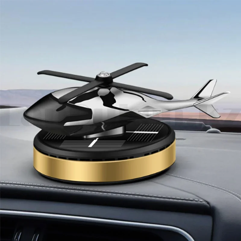 

Automobile air freshener, solar rotating helicopter fragrance diffuser, automobile home long term odor diffuser