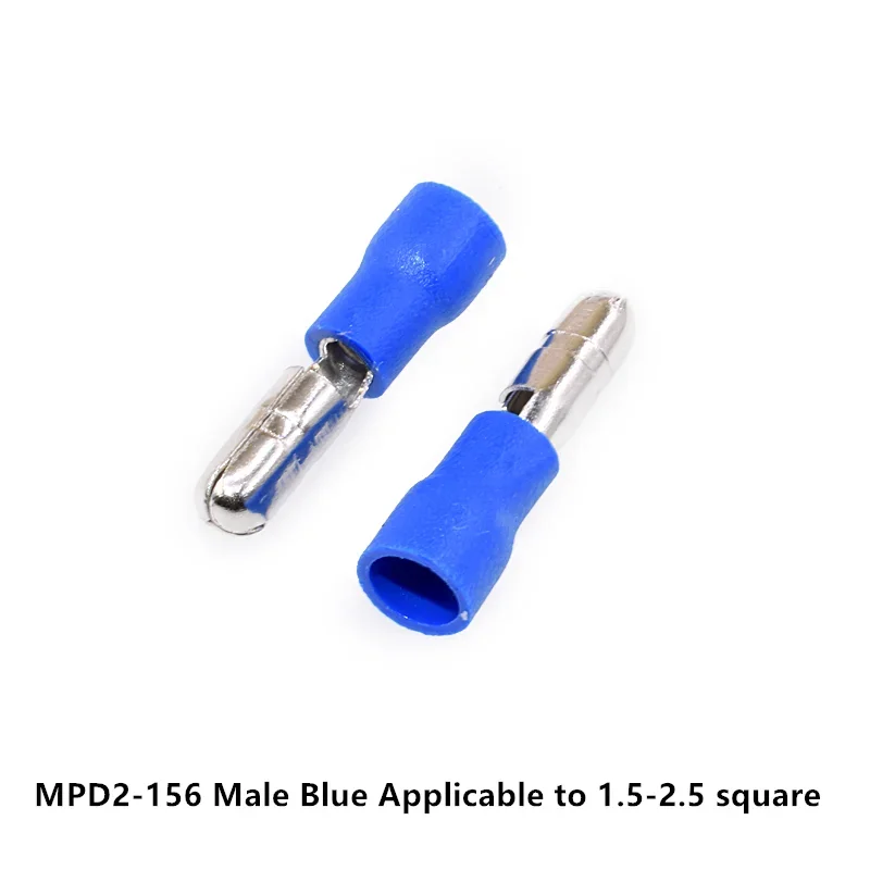 20Pcs Red/Blue Male Female Bullet Insulated Connector Crimp Terminals Wiring Cable Plug MPD1-156 FRD1-156 MPD2-156 FRD2-156
