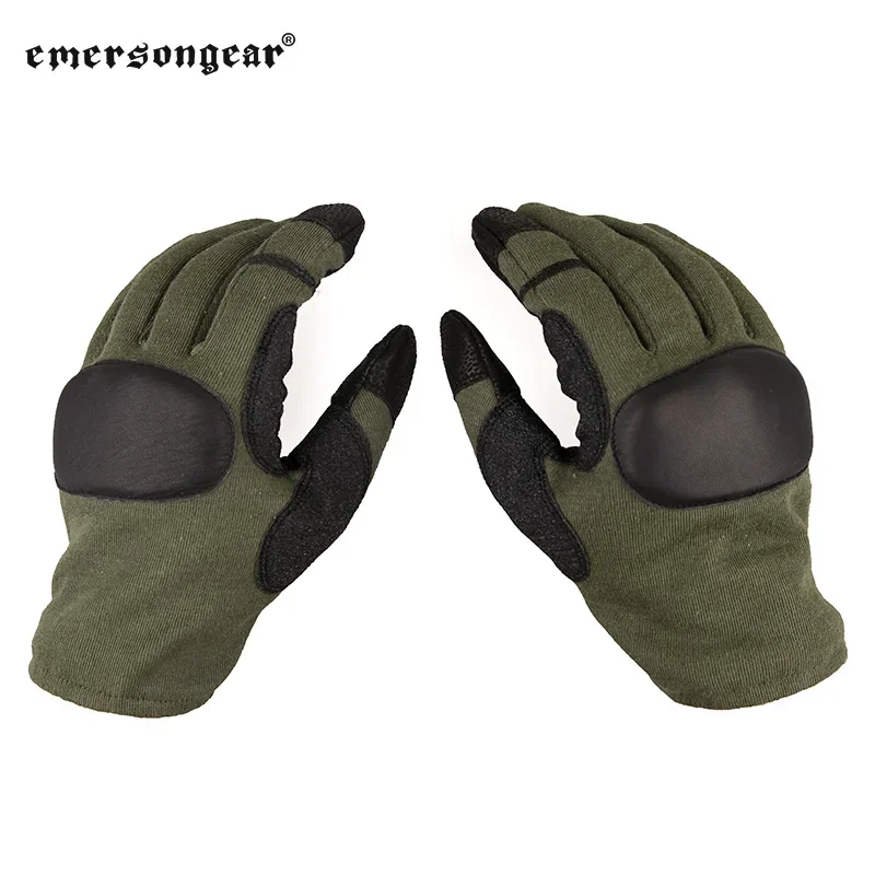 Emersongear Tactical Gloves Full Fingers Leather Hand Protective Gear Handwear Airsoft Hunting Outdoor Cycling Fishing Hiking